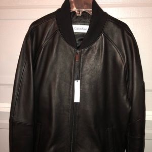 Calvin Klein genuine leather jacket